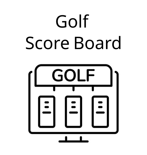 Golf Scoreboard Board